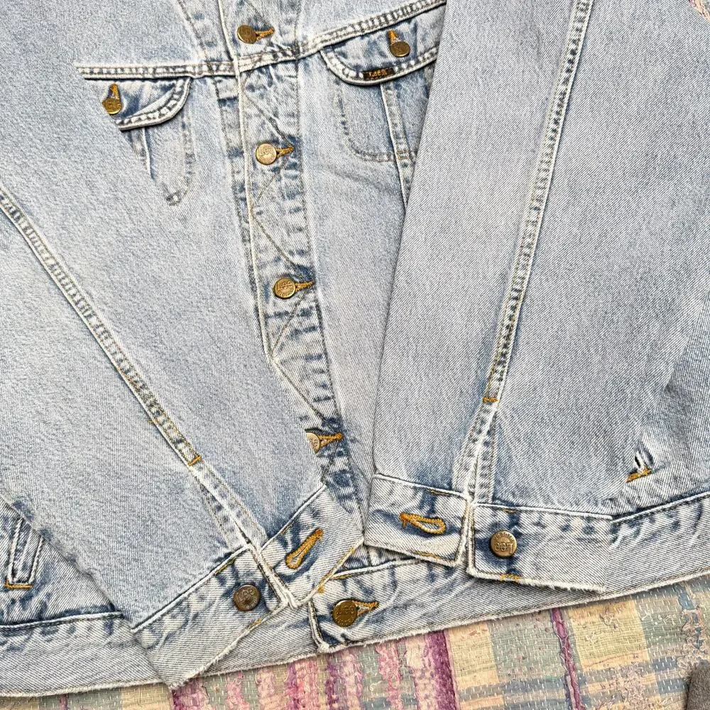 VTG Lee Sanforized Denim Jacket XXL Union Made USA Riders